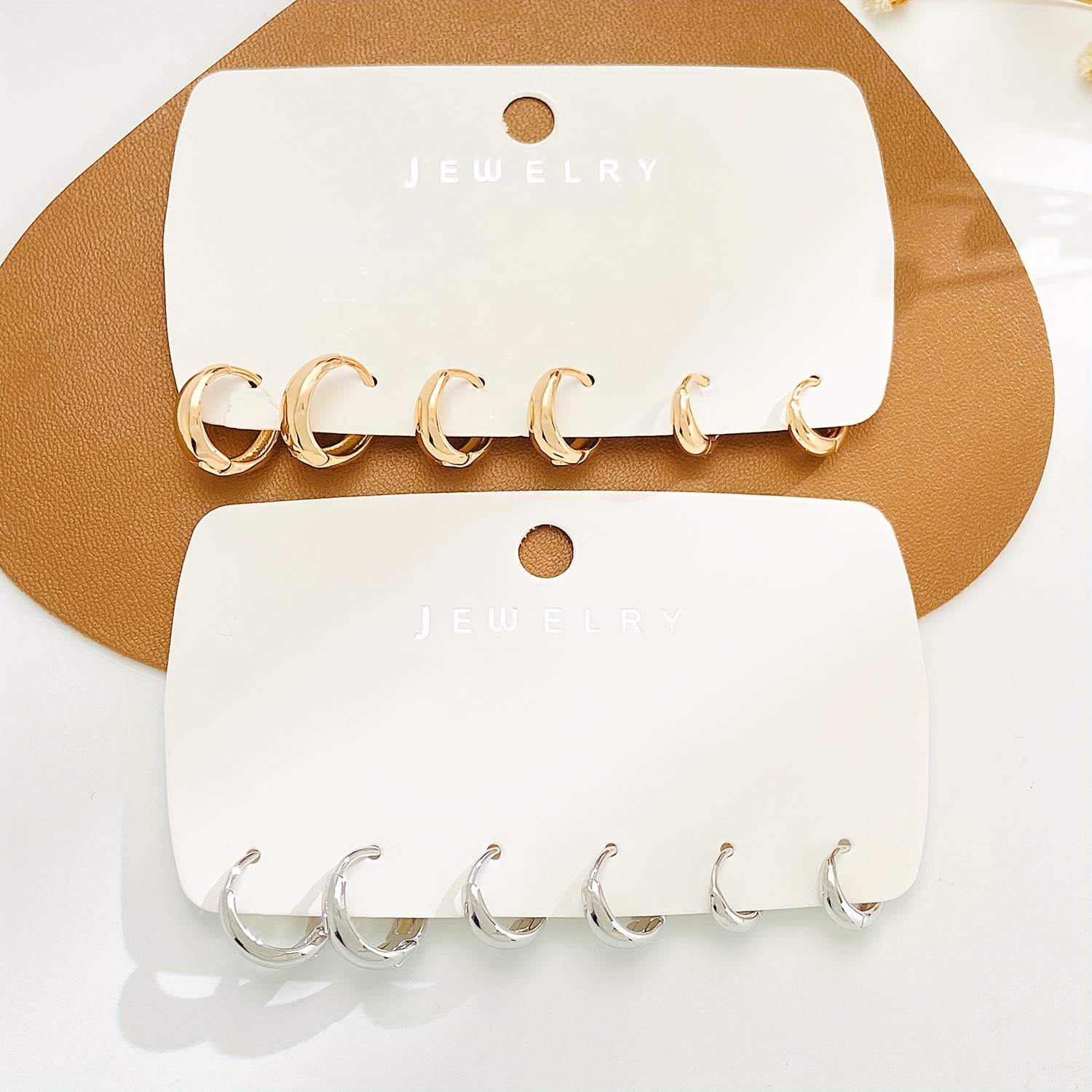 3 Pairs Rock Style Ear Cuffs Unisex Earrings Set